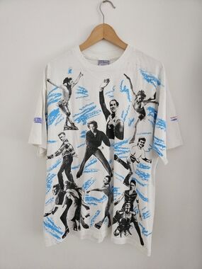 Vintage 90s World Figure Skating Champions Shiry Extra Large All Over Print 1994